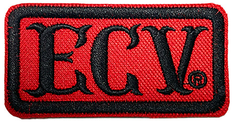 3 1/2 inch Red  ECV patch