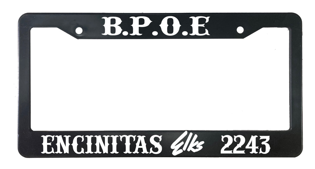 Elks Custom License Plate Frame