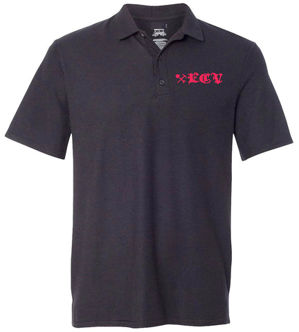 Black ECV 50/50 cotton/polyester jersey sport shirt
