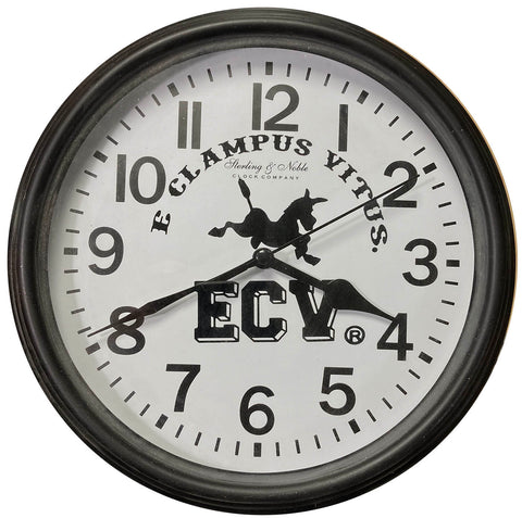 9 inch Black ECV Wall Clock.