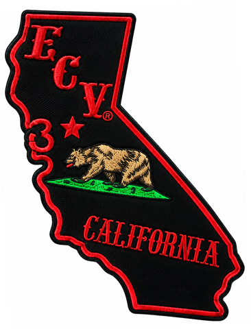 12 inch California Back patch