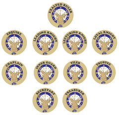 BPOE OFFICERS PINS.