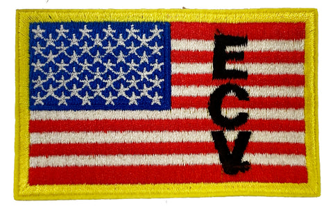 ECV® 2x3 inch American flag patch