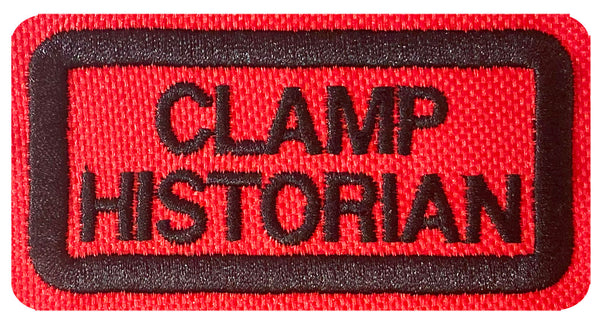 This is a 3 inch Clamp Historian patch – Wreck'n Ball Enterprises