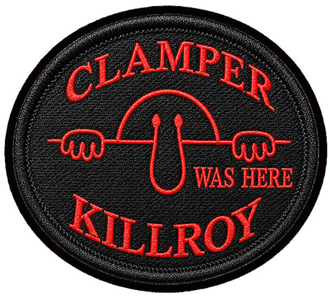 3 inch “Clamper Killroy was here”.
