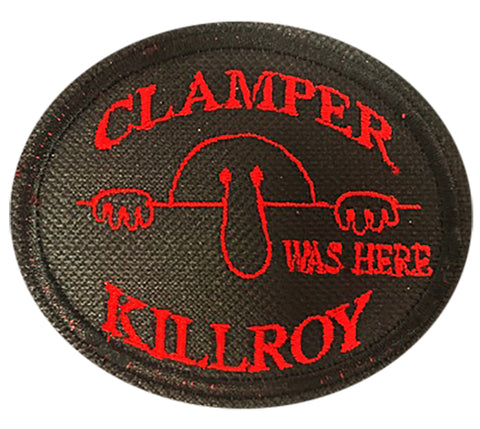 3 inch “Clamper Killroy was here”.