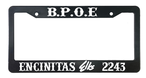 Elks Custom License Plate Frame