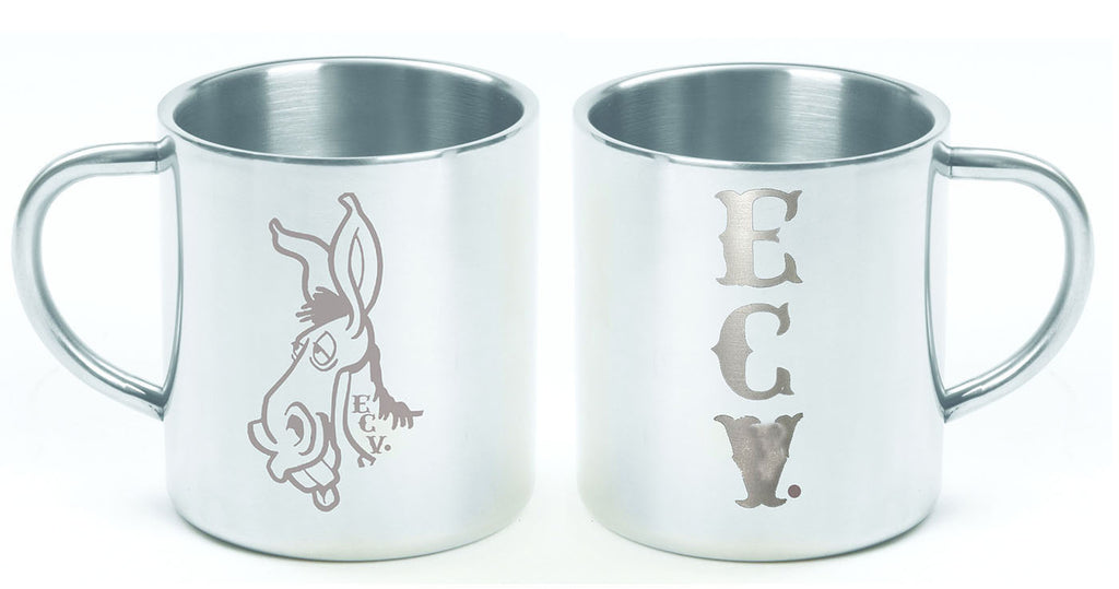Blemished 15 oz stainless steel coffee mug