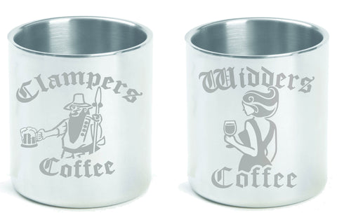 Clamper and or Widder coffee mugs