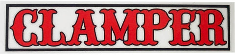 3 1/2 inch Clamper sticker