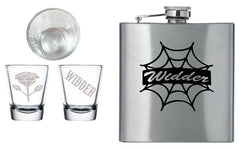 Widder Ball Special Flask& Shot Glass.