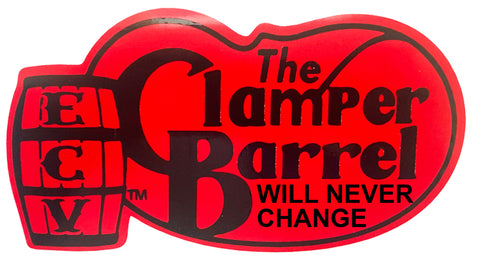 4 Inch Clamper Barrel sticker