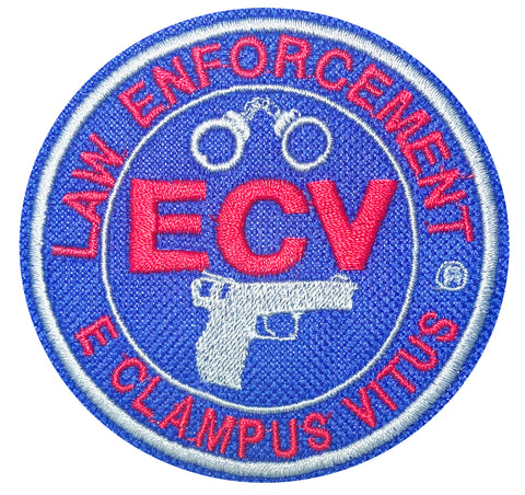 This is a 3 inch law enforcement ECV patch