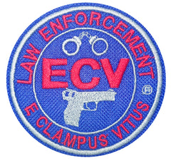 This is a 3 inch law enforcement ECV patch