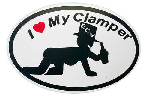 I love my Clamper sticker