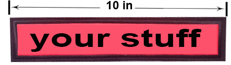 Straight 10-inch Custom Patch