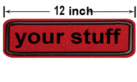 Straight 12-inch Custom Patch