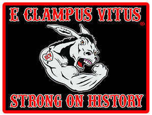 3 1/2 x 3 inch Strong on History Sticker