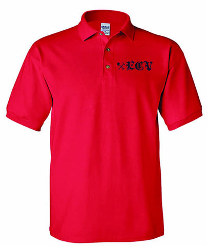 RED ECV 50/50 cotton/polyester jersey sport shirt