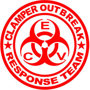 4 Inch Clamper Outbreak Response Team Window Sticker