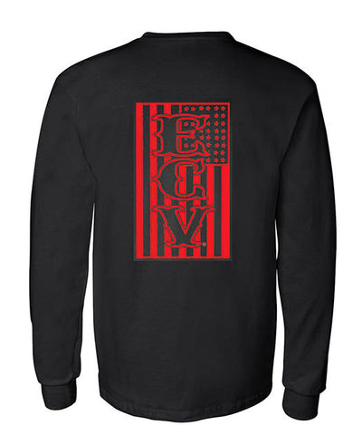 Long Sleeve patriotic pocket T shirt