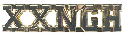 Gold XXNGH Pin