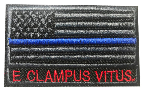 Thin Blue Line American Flag Patch.