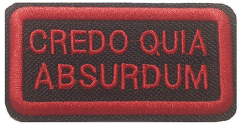 3 Inch Credo Quia Absurdum Patch