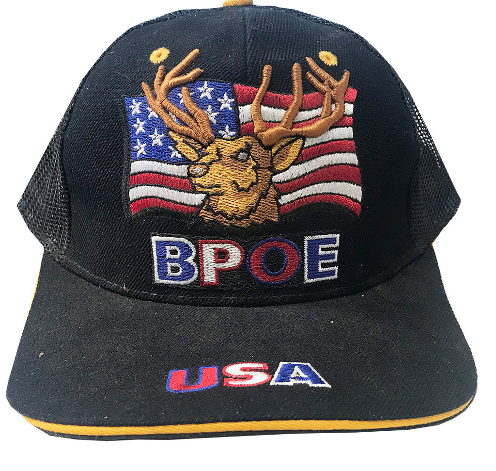Black BPOE Trucker cap