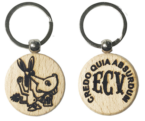 ECV wooden lasered key ring