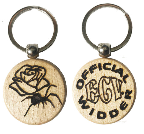 Widder wooden lasered key ring