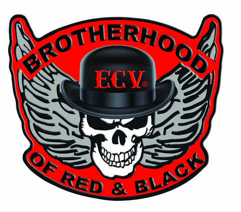 Brotherhood of Red and Black Sticker