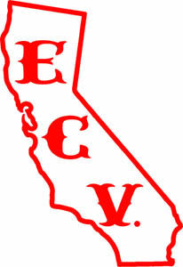 4 Inch ECV California Window Sticker