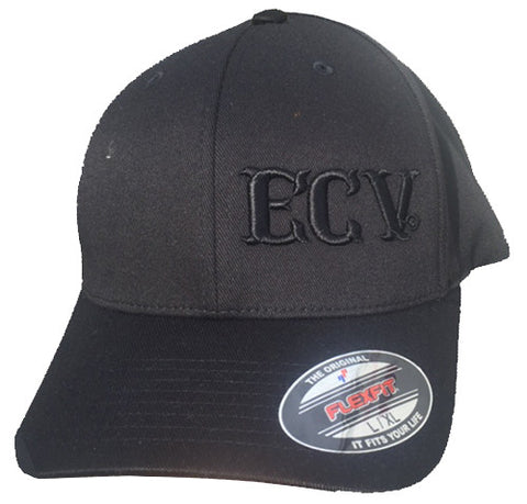 Black on Black ECV Traditional Flex Fit Cap