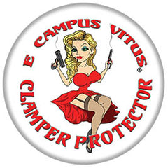 "Clamper Protector" 2 1/4 in Button