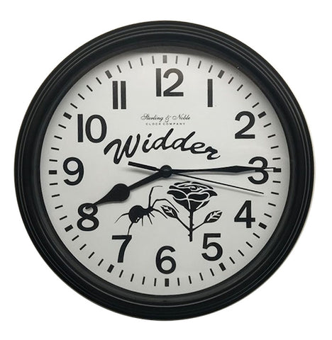 9 inch Black Widder Clock