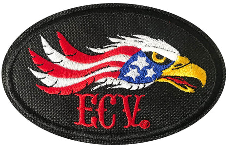 4 1/2 inch Oval ECV Eagle Patch