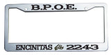 Elks Custom License Plate Frame