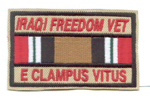 Military Iraqi Freedom Clamper Patch