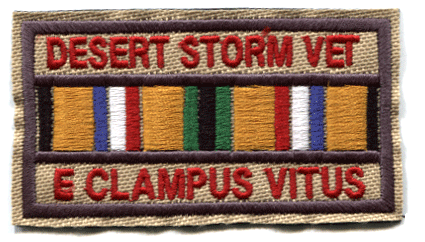 Military Desert Storm Clamper Patch