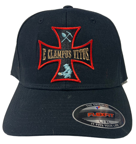 Iron Cross Black Flex Fit LG/XL Cap