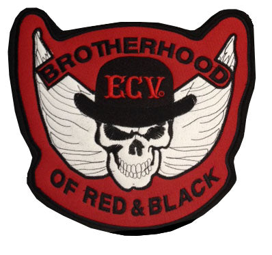 Red & Black 11 inch Brotherhood Patch