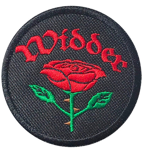 3 inch round Widder Rose patch.