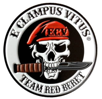 Team Red Beret Clamper Pin