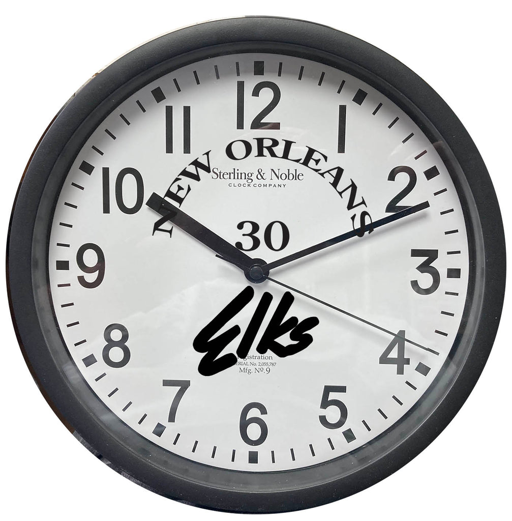 Custom Elk 9 inch clock