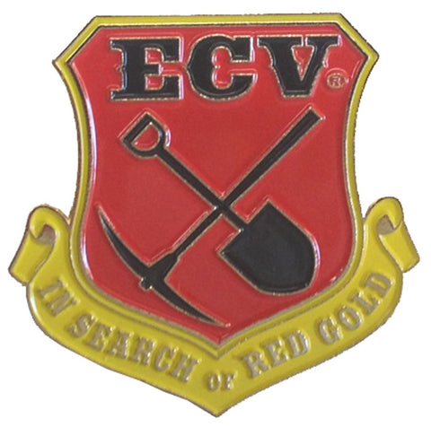 In Search of Red Gold Pin