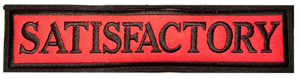 Straight 12-inch Satisfactory Patch – Wreck'n Ball Enterprises