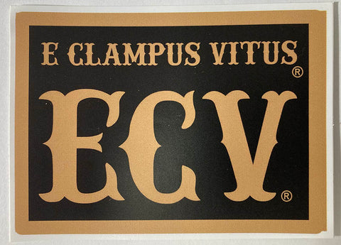 Gold 3X4 ECV sticker