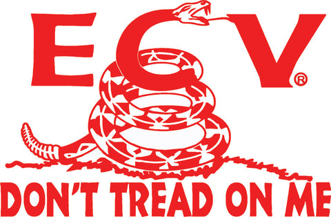 8 inch Gadsden Design ECV Vinyl Window Sticker