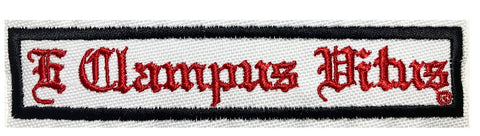 5 inch White E Clampus Vitus patch